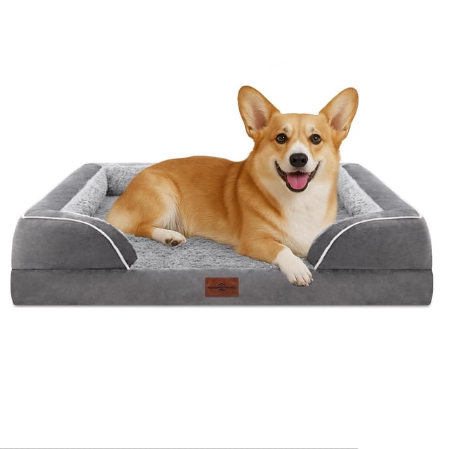 Cama de Perro Comfort Expression Impermeable de Espuma Ortopédica con Funda Extraíble y Base Antides