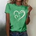 thumbnail image 4 of Zivyakyron Tshirts Shirts for Women Summer Short Sleeve Tops for Women Valentine's Day Going Out Casual Loose Graphics Tops, 4 of 7