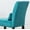 Teal Blue, variant on Teal Blue Accent Chair with Pillow for Small Spaces, Contemporary Chenille Fabric Armless Chair