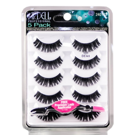 101 Demi , Ardell 5 Pack Lashes , Hair Scalp Skin Body - Pack of 3 w/ SLEEK Teasing Comb