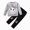 G306-Grey, variant on HFHAPW Kids Girl Fall Winter Outfit Infant Graphic Long Sleeve Sweatshirt and Leggings Pants 2Pcs Girl Clothes Set,2-3 Y