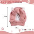 thumbnail image 2 of Orejeras para perros con protección acústica, gorros de punto para perros, orejeras cálidas para mascotas, gorro de invierno, gorro para perro, disfraz de conejito, 2 of 5