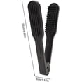 thumbnail image 4 of Boar Bristle Hair Brush for Women V Shape Salon Teasing Comb Frizz Styling and Smooth Finish, 4 of 4