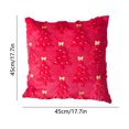 thumbnail image 3 of Uuiauoio Christmas Tree Snowflake Embroidered Pillow Cover Soft Plush Throw Cushion Case for Sofa Chair Living Room Bedroom Decor, 3 of 6