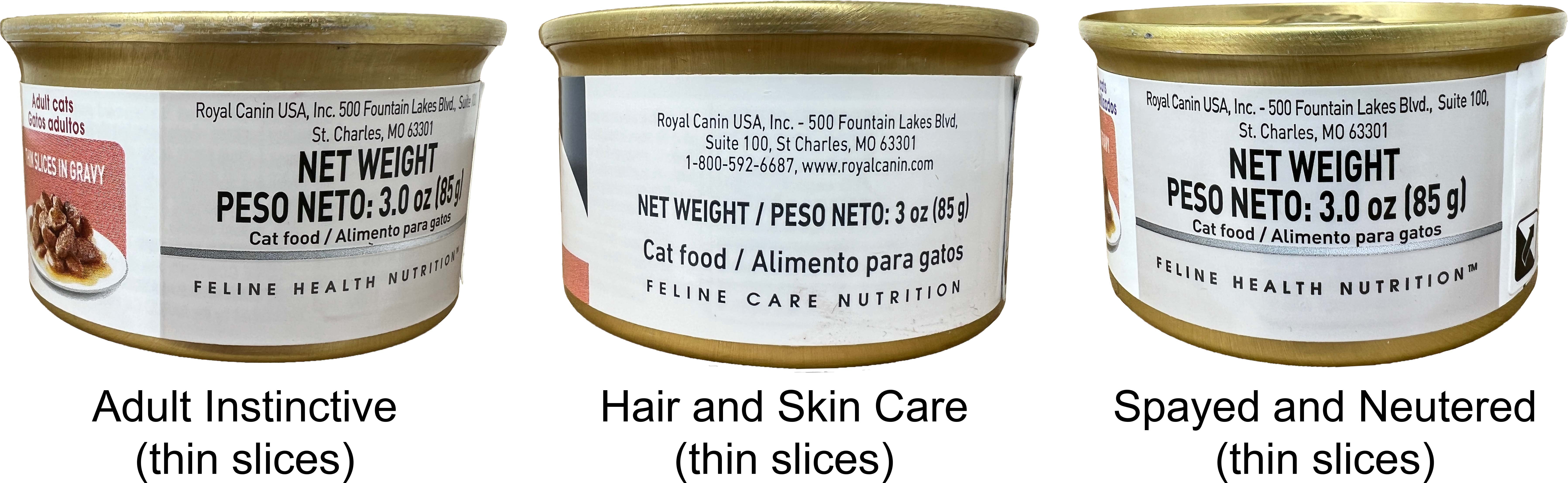 Royal Canin Slices in Gravy Cat Food 3 Flavor 6 Can (2) Each: Adult Instinctive, Spayed & Neutered, Intense Beauty | MerlinsMart Zine | Catnip Toy