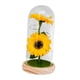 thumbnail image 3 of Girasol en cúpula de cristal, regalos, girasol Artificial en cúpula de cristal, artesanías, lámpara de girasol para siempre para abuela, , novia , estilo A BLESIY Girasol falso, 3 of 8