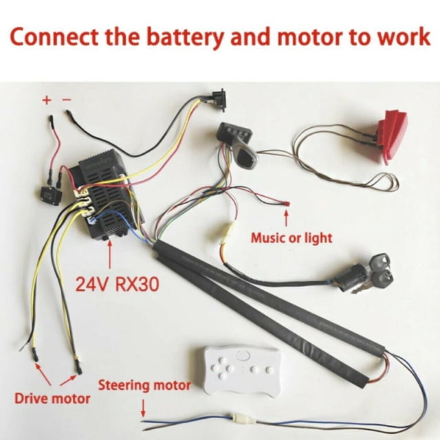 Weelye Diy Wire Switch Receiver Rc Kit Modified Of Kids Electric Car