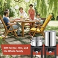thumbnail image 7 of 10QT Stainless Fish Fryer Pot | with Lid & Tong | Deep Fryer with Basket | Indoor & Outdoor Cooking | All-Round Protection | Perfect For Boiling ＆ Frying, 7 of 7