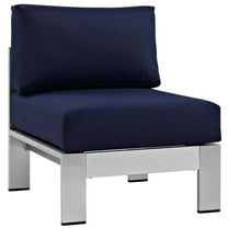 Modway Shore Aluminum Armless Outdoor Lounge Chair