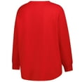 thumbnail image 3 of Women's Fanatics Red Georgia Bulldogs Lace-Up Waffle Knit Plus Size Long Sleeve T-Shirt, 3 of 3