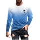thumbnail image 1 of Blusas y camisas de manga larga y cuello redondo para hombre, camisetas casuales con estampado de moda y cuello redondo, blusas de licra de manga corta para hombre., 1 of 4