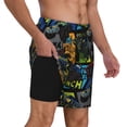 thumbnail image 3 of Daiia Off-Road Vehicle Mens Swim Trunks Swim Shorts Quick Dry Swim Shorts with Mesh Lining Pockets-Large, 3 of 9