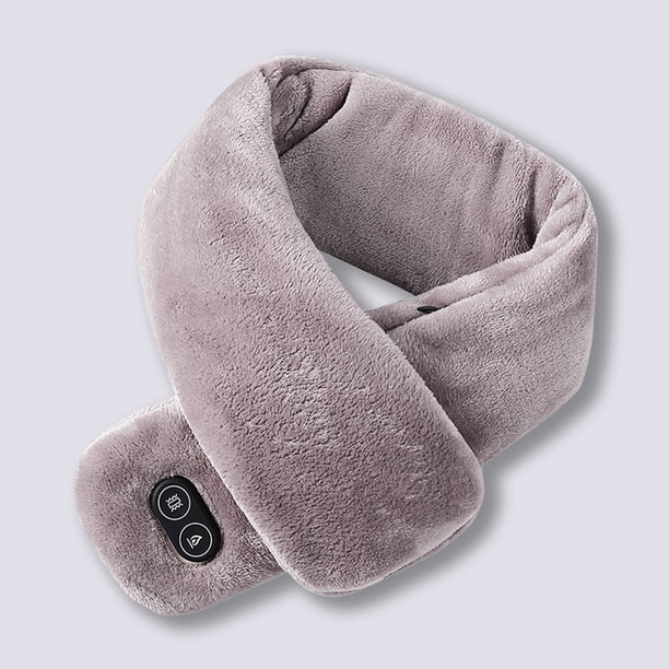 Bufanda calefactada Irfora Hombres Mujeres Bufanda con calefacción de invierno Masaje vibratorio eléctrico USB Pañuelo suave y cálido Irfora Bufanda calefactada