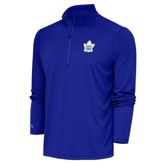 Men's Antigua Royal Toronto Maple Leafs Special Edition 2.0 Tribute Quarter-Zip Pullover Top