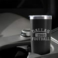 thumbnail image 5 of Dallas Tumbler with Lids and Straws Insulated Stainless Steel Cup Travel Coffee Mug Football Gifts 20 Oz, 5 of 6