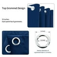 thumbnail image 5 of Wisewater 2 Panels Velvet Curtains Grommet Curtains ,Patio Door Drapes, Light Blocking Curtain,Blackout Curtains, Royal Blue, 52x84 inch, 5 of 9