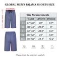 thumbnail image 2 of GLOBAL Men's Cotton Yarn Pajamas Shorts - Plaid Pajama Shorts for Men - PJ Bottoms with Pockets, 2-Pack, 2 of 8