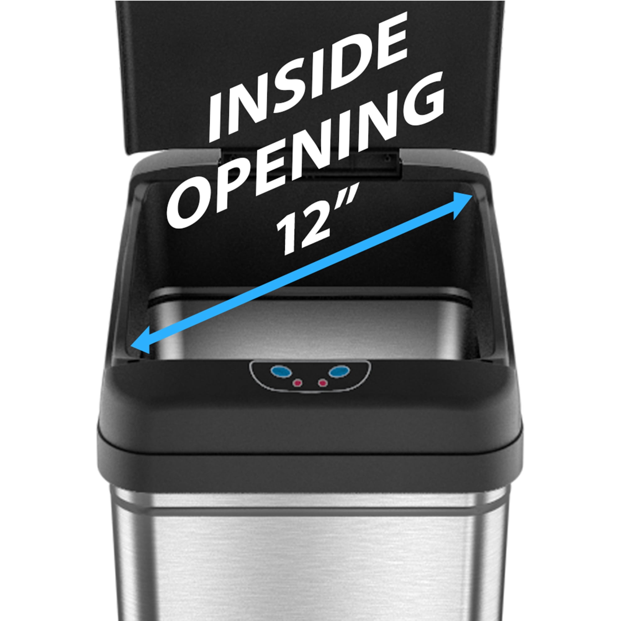 Itouchless 13 Gallon Automatic Touchless Sensor Kitchen Can With Ac Adapter And Odor Filter Deodorizer 1 Waterproof Reusable Trash Vinyl Sticker Stainless Steel Janitorial Sanitation Supplies Industrial Scientific Svanimal Com