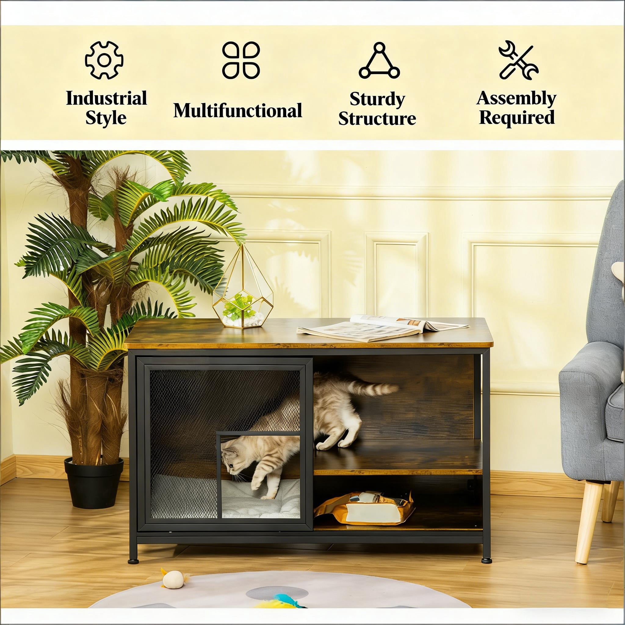 End Table Pet House,Wooden Cat House