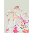 thumbnail image 5 of Infant Baby Girls Summer Sleeveless Romper Dinosaur Print Jumpsuit, 5 of 7