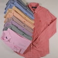 thumbnail image 2 of GYWD Ralph Lauren camisa a cuadros de algodón de primavera y otoño camisa a cuadros de los hombres jóvenes de negocios casual de manga larga camisa de moda británica Capa delgada, 2 of 4