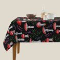 thumbnail image 3 of Wukai Red Mushrooms Waterproof Tablecloth for Kitchen Dining, Fits Square Tables for 2-4 Seats -54"x54", 3 of 7