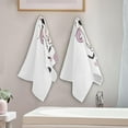 thumbnail image 2 of Coolnut Cute Ghost Flower Hand Towels 2 PCS, Ultra Soft and Highly Absorbent, Halloween Spooky Babe Decorative Fingertip Towel for Home, Bathroom, Kitchen, 28.3"x14.4", 2 of 4