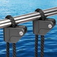 thumbnail image 1 of Boat Fender Clips,Quick Release Adjustable Boat Rail Cleats Fender Clips for Boat Bumpers, Boat Bumper Holder Hanger Adjuster for Pontoon Boat Bass Boat Jon Boat, 1 of 5