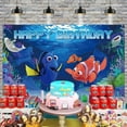 thumbnail image 3 of Finding Nemo Theme Flag Birthday Party Background Banner for Photography Children Birthday Party Decoration Supplies (5.9ft*3.6ft), 3 of 4