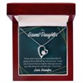 thumbnail image 1 of To My Granddaughter Every Time Grandpa Sees You Forever Necklace w Message Card, 1 of 8