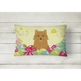 thumbnail image 2 of Carolines Treasures BB6020PW1216 Easter Eggs Norwich Terrier Canvas Fabric Decorative Pillow, 12H x16W, multicolor, 2 of 3