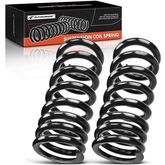 A-Premium 2Pcs Front Suspension Coil Spring Set Compatible with Chevrolet Tahoe C1500 C2500 GMC Yukon C1500 C2500 4.3L 5.0L 5.7L 6.5L Driver and Passenger Side