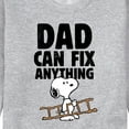 thumbnail image 3 of Peanuts - Snoopy Dad Can Fix It - Men's Crew Neck Fleece Pullover, 3 of 6