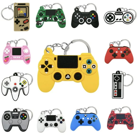 13 PCS Video Game Keychains Game Controller Keychains Video Game Party Favors Birthday Party Favors Game Controller Key Rings Gamer Party Bags for Game Birthday Party Supplies