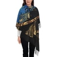 thumbnail image 3 of Sikiie Wolf Head And Dreamcatcher Shawl Wraps Big Scarf Tassel Fall Winter Thick Scarf Warm Shawl Women Fall Gifts, 3 of 8