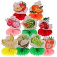 thumbnail image 3 of ELAYARD 9pcs Fruit Honeycomb Centerpieces Paper Hawaiian Theme for Home Owners, 3 of 8