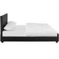 thumbnail image 4 of Camden Isle Hindes Platform Bed | Upholstered | Low Profile | Full, Black, 4 of 4