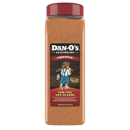 Dan-O's Chipotle Seasoning - All-Purpose Seasoning - Great for grilling & smoking anything - Large bottle (20 oz)