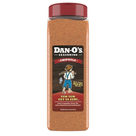 Dan-O's Chipotle Seasoning - All-Purpose Seasoning - Great for grilling & smoking anything - Large bottle (20 oz)