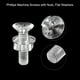 thumbnail image 4 of M4 x 16mm Plástico Phillips Máquina Tornillos con Tuercas y Planas Arandelas, PC Plana Cabeza Máquina Pernos Transparente 20 Juegos, 4 of 4