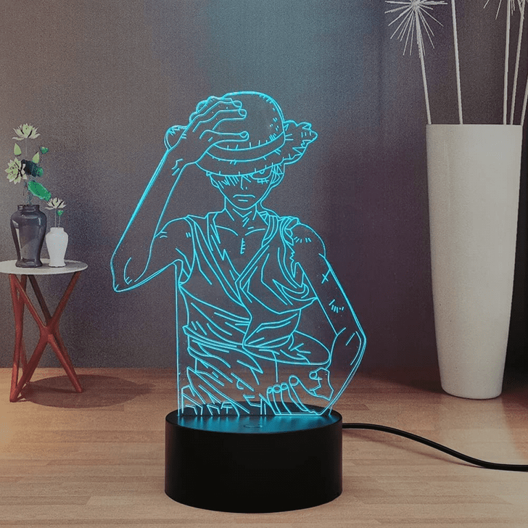  Luffy, One piece, lampe led, lampe 3d