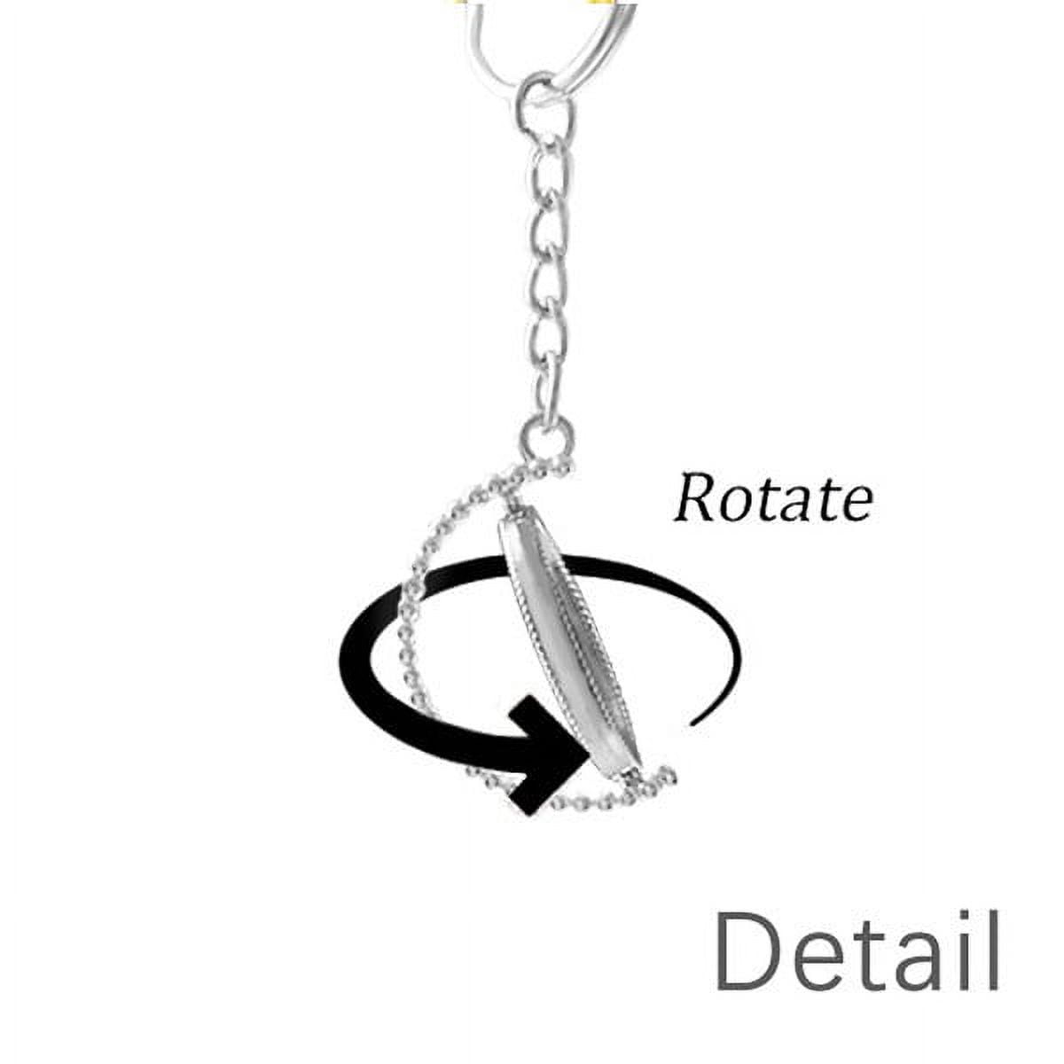 Shading Ink Watercolor Rotating Rotating Key Chain Ring Accessory Couple Keyholder