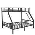 thumbnail image 6 of Twin XL Over Queen Bunk Bed,Heavy Duty Metal Bed Frame with Ladder and Slats Support for Adults Teens,, 6 of 8