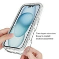 thumbnail image 4 of ELEHOLD Clear Case for iPhone 16 Plus, Shockproof Full Body Rugged Case with PC Front Cover,Purple, 4 of 5
