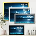 thumbnail image 4 of Designart 'Romantic Moon and Clouds Over Deep Blue Sea I' Nautical & Coastal Framed Art Print, 4 of 4