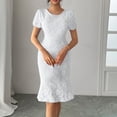 thumbnail image 6 of Njagoc3 Womens Lace Midi Dress, Short Sleeves for Summer Date & Cocktail Party, 6 of 6