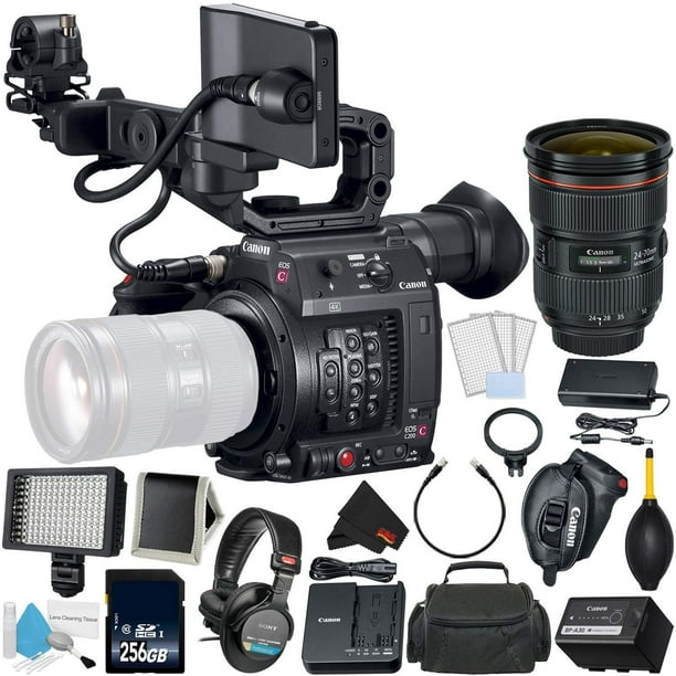 Canon EOS C200 Cinema Camera -EF-Mount (2215C002) Bundle with Canon 24 ...