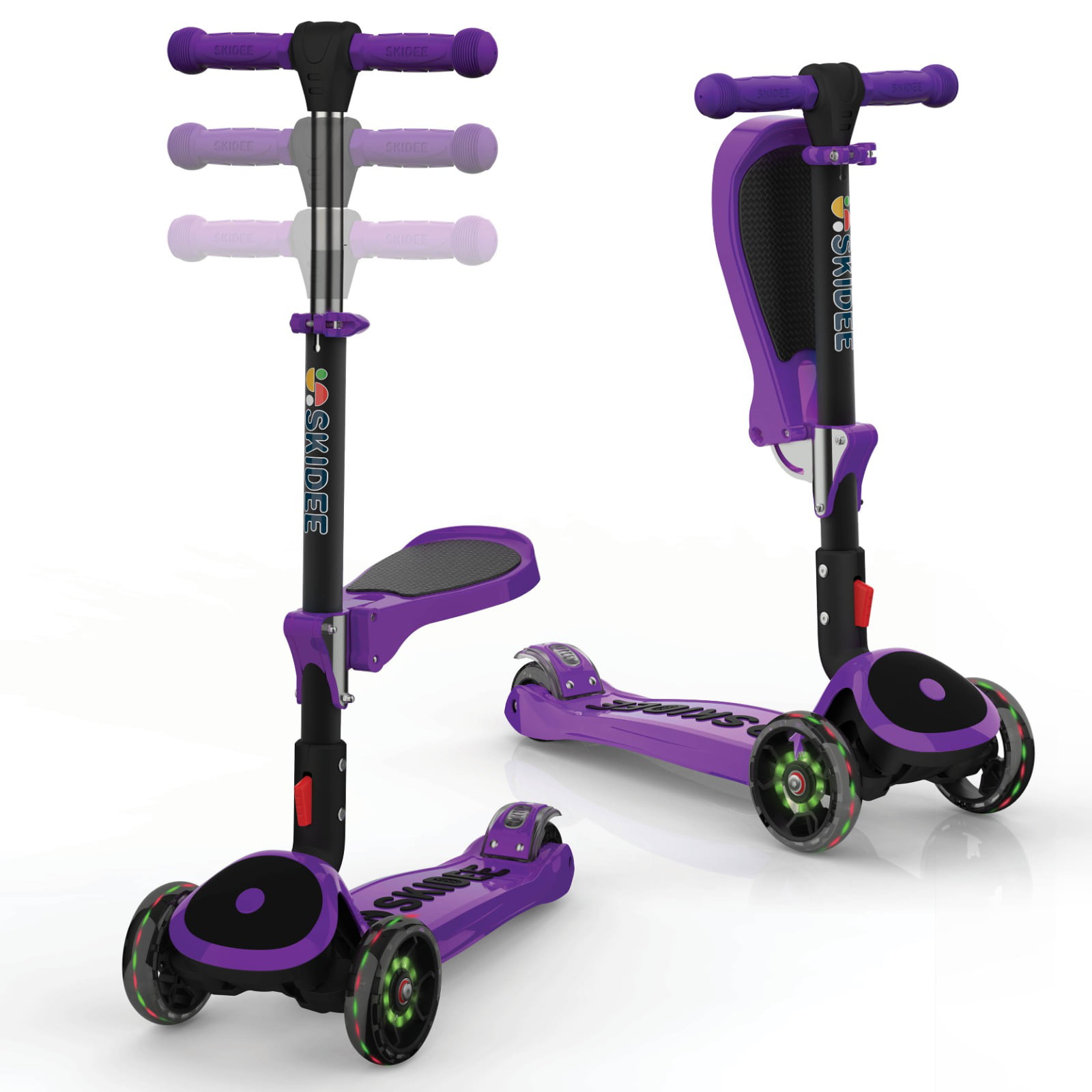 Exclusive 3 Wheel Orange Scooter Height Adjustable 3 in 1 Children Kids New 