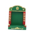 thumbnail image 3 of simhoa Mini Buddhist Niche Mini Shrine Feng Shui Decor Display Stand,Desktop Decoration Green, 3 of 8