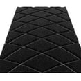 thumbnail image 5 of Plush Fluffy Shine 3D, White Geometric Diamond Shag 5'4" x 7'3" Area Rug/Carpet by Makymo, 5 of 8